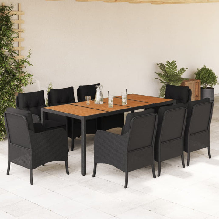Set Mobilier De Grădină Cu Perne, 5 Piese, , Poliratan