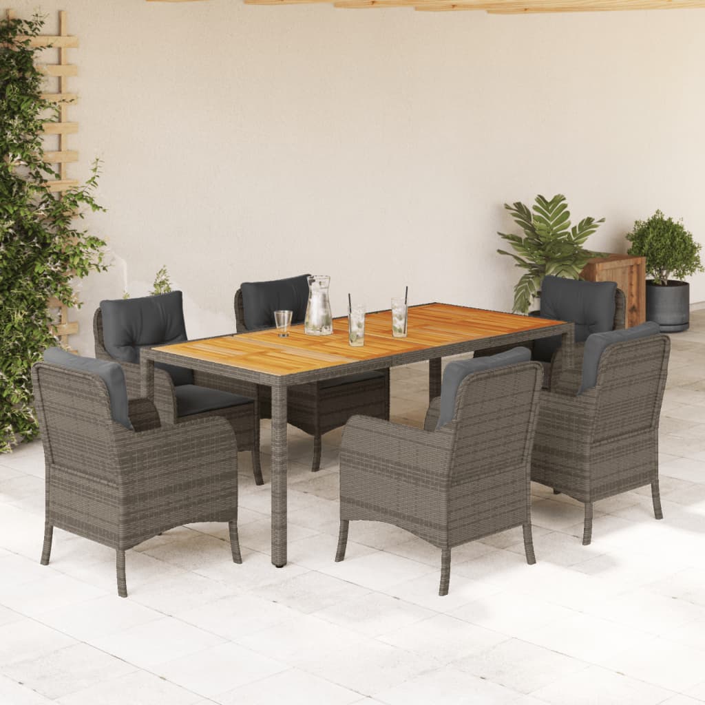 Set Mobilier De Grădină Cu Perne, 5 Piese, , Poliratan