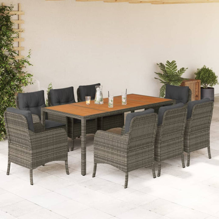 Set Mobilier De Grădină Cu Perne, 5 Piese, , Poliratan