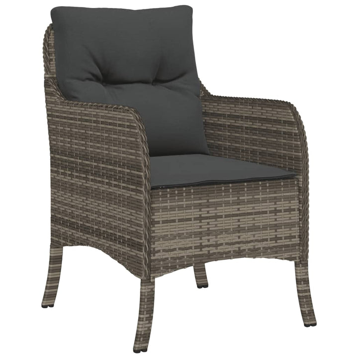 Set Mobilier Grădină Cu Perne, 9 Piese, , Poliratan