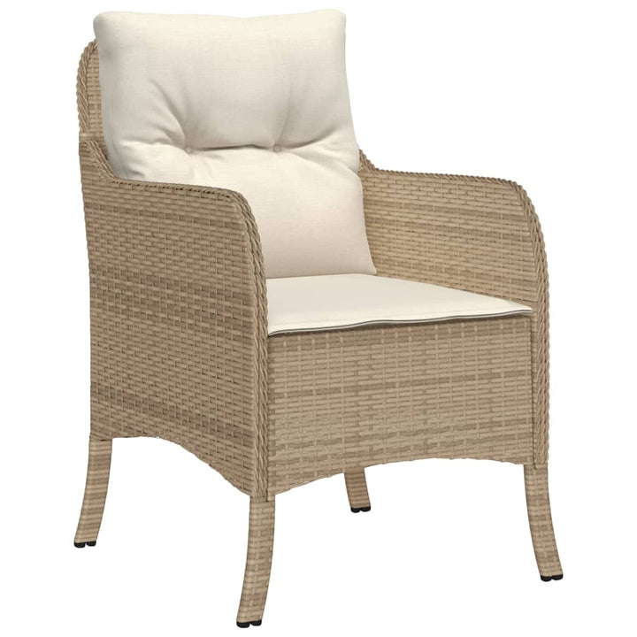 Set Mobilier De Grădină Cu Perne, 3 Piese, Bej, Poliratan