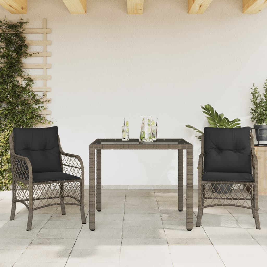 Set Mobilier De Grădină Cu Perne, 5 Piese, , Poliratan