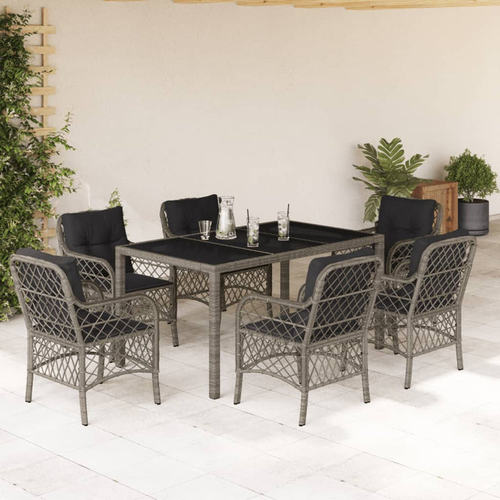 Set Mobilier De Grădină Cu Perne, 5 Piese, , Poliratan