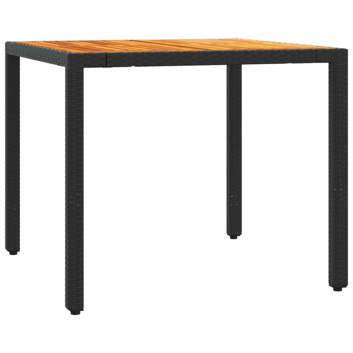 Set Bistro Cu Perne, 3 Piese, Negru, Poliratan