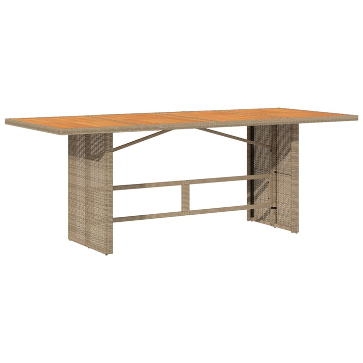 Set Mobilier Pentru Grădină, 7 Piese, Cu Perne, Bej, Poliratan