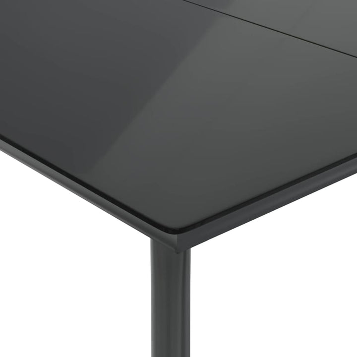 Set Mobilier De Grădină Cu Perne, 5 Piese, Negru, Poliratan