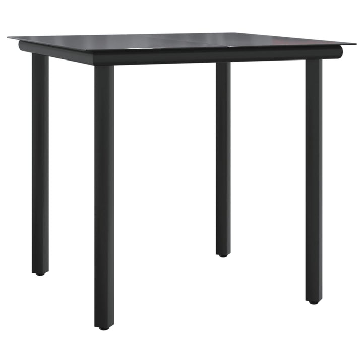 Set Bistro Cu Perne, 3 Piese, Negru, Poliratan