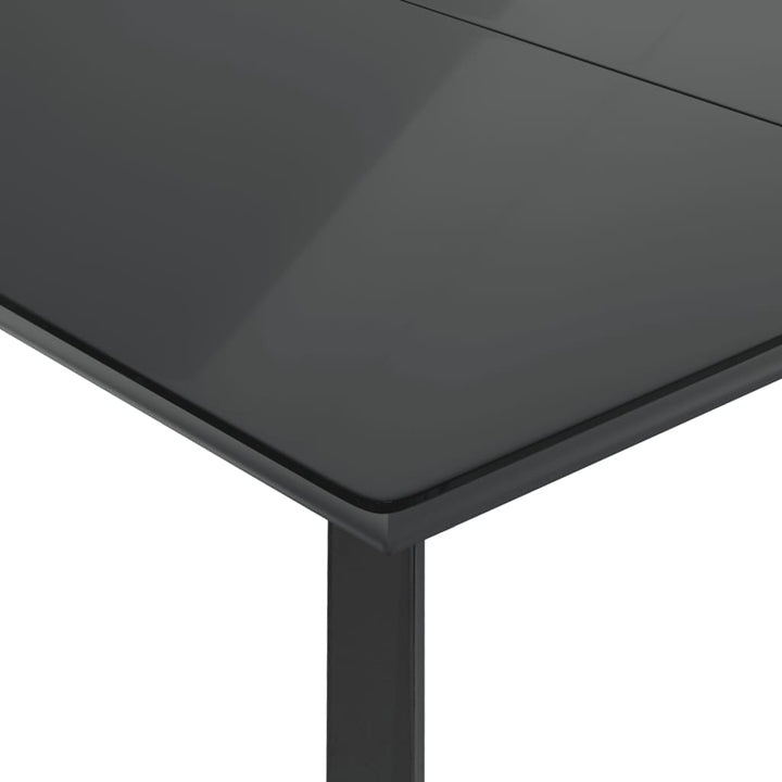 Set Bistro Cu Perne, 3 Piese, Negru, Poliratan