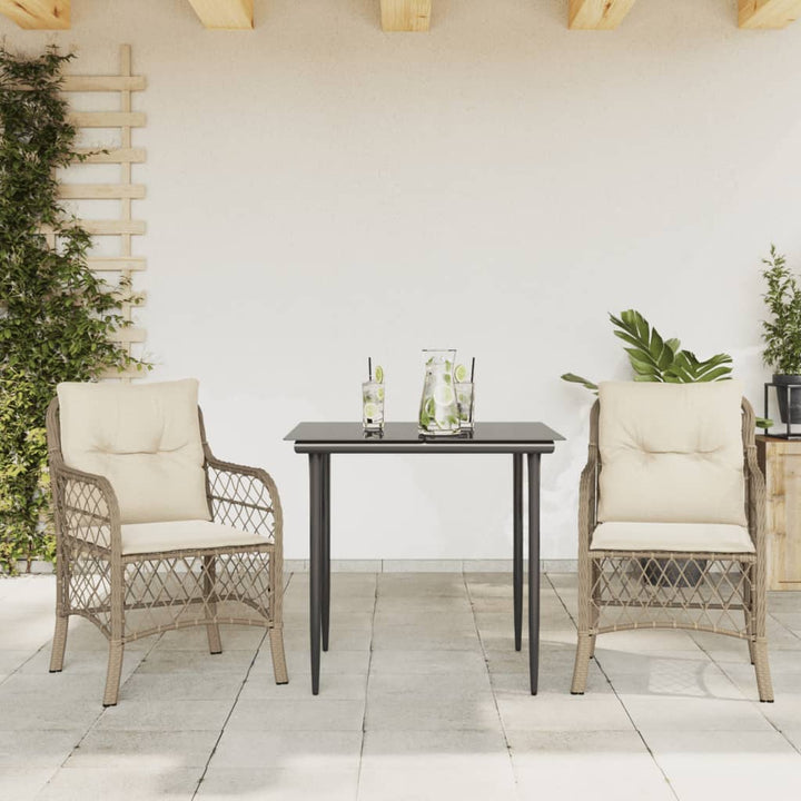 Set Mobilier De Grădină Cu Perne, 5 Piese, Bej, Poliratan