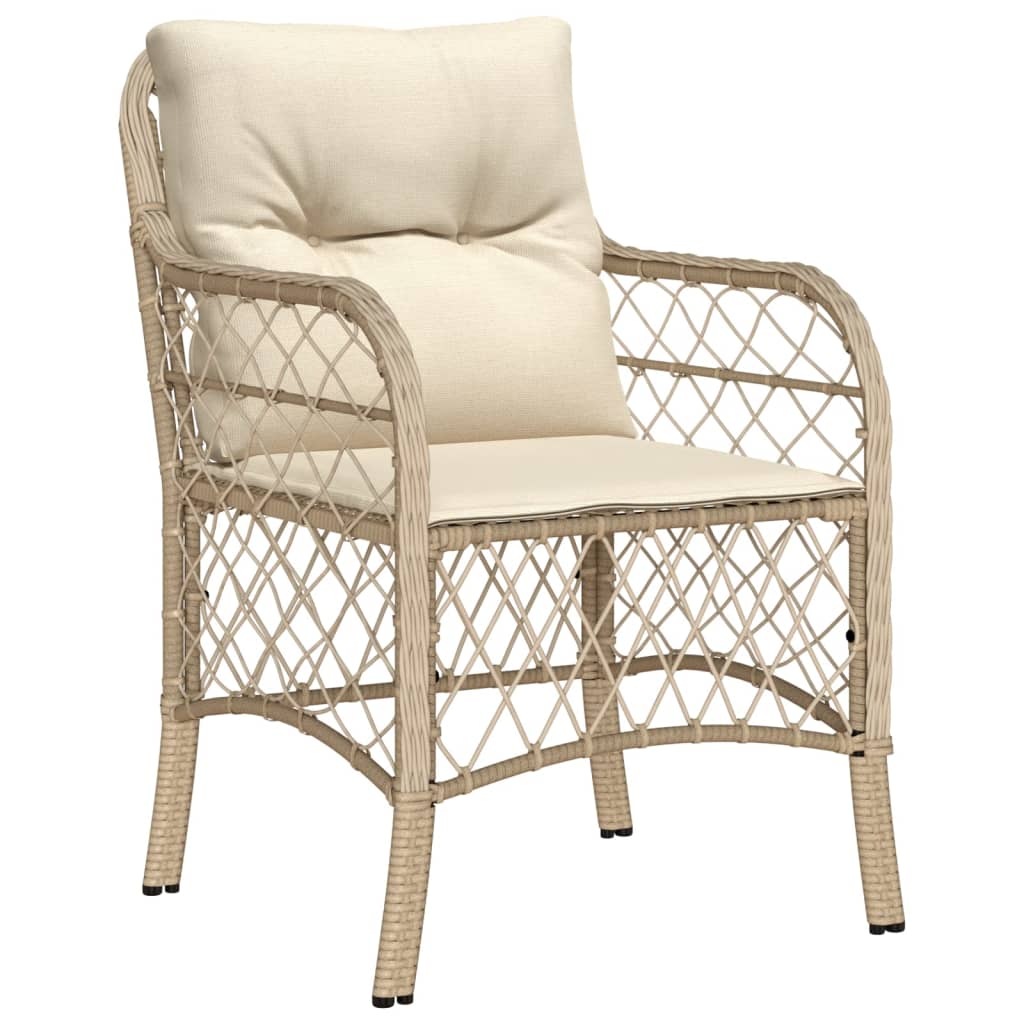 Set Mobilier De Grădină Cu Perne, 5 Piese, Bej, Poliratan