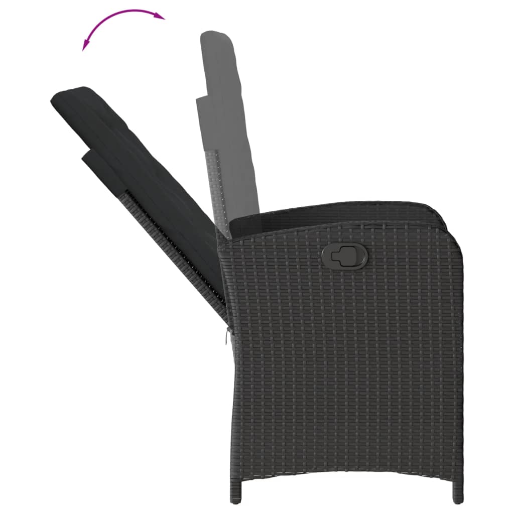 Set Mobilier De Grădină Cu Perne, 9 Piese, , Poliratan