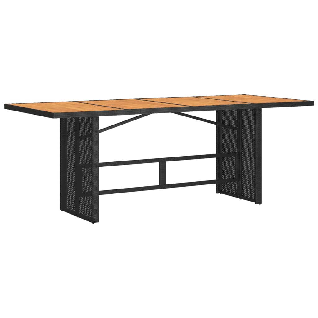Set Mobilier De Grădină Cu Perne, 9 Piese, Negru, Poliratan