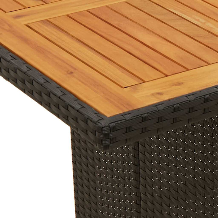 Set Mobilier De Grădină Cu Perne, 9 Piese, Negru, Poliratan