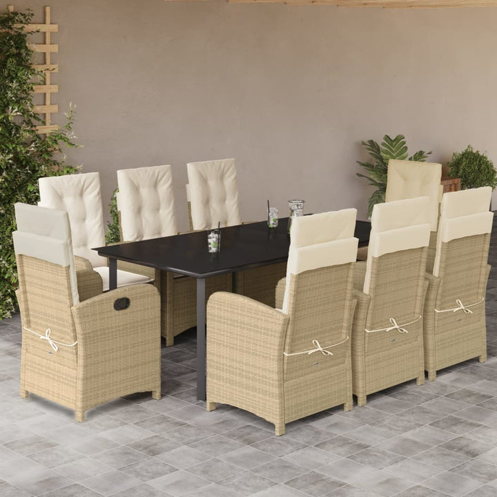 Set Mobilier De Grădină Cu Perne, 5 Piese, Bej, Poliratan