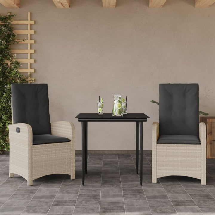Set Mobilier De Grădină Cu Perne, 5 Piese Gri Deschis Poliratan