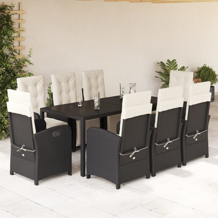 Set Mobilier De Grădină Cu Perne, 7 Piese, , Poliratan