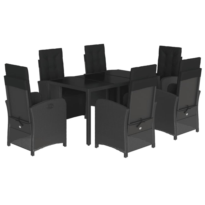Set Mobilier De Grădină Cu Perne, 7 Piese, , Poliratan