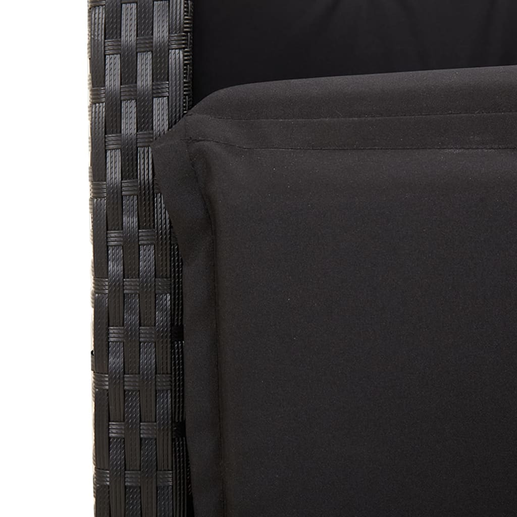 Set Mobilier De Grădină Cu Perne, 7 Piese, , Poliratan