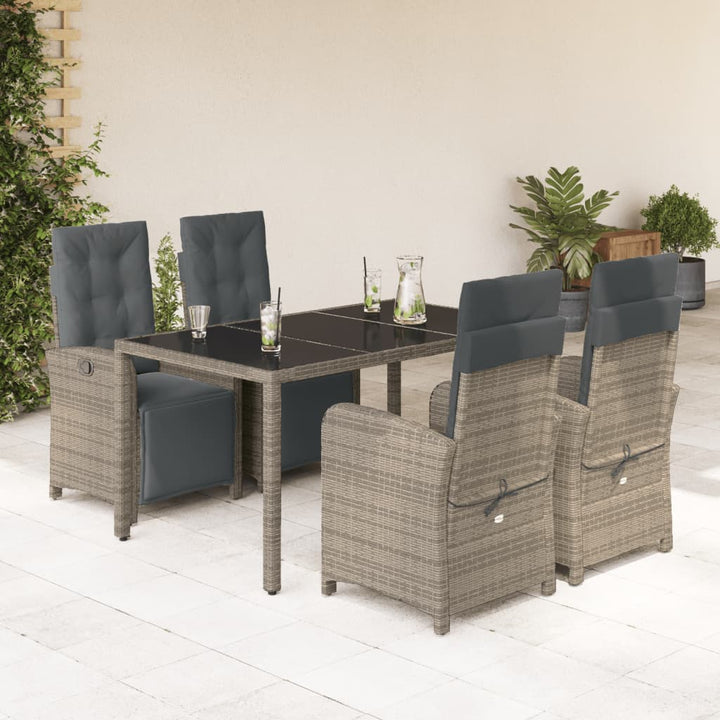 Set Mobilier De Grădină Cu Perne, 7 Piese, , Poliratan
