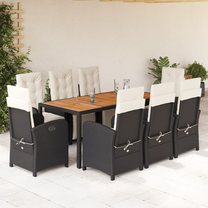 Set Mobilier De Grădină Cu Perne, 7 Piese, , Poliratan