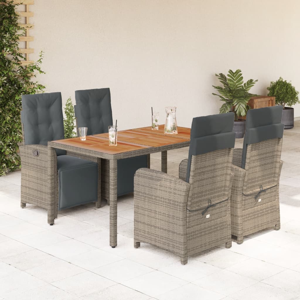 Set Mobilier De Grădină Cu Perne, 7 Piese, , Poliratan