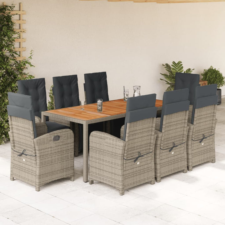 Set Mobilier De Grădină Cu Perne, 7 Piese, , Poliratan