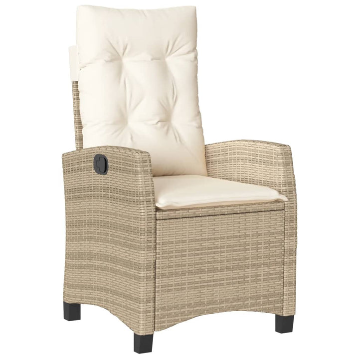 Set Mobilier De Grădină Cu Perne, 3 Piese, Bej, Poliratan