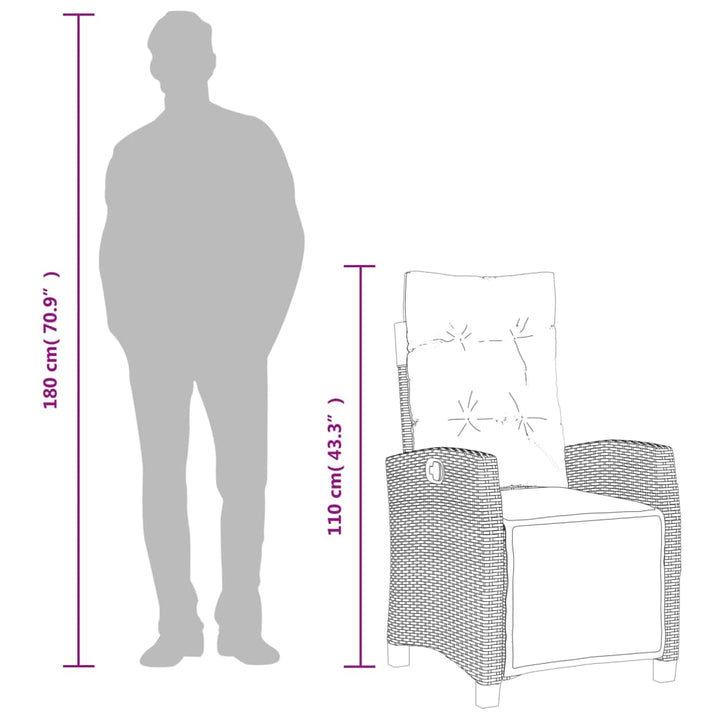 Set Mobilier Grădină Cu Perne, 9 Piese, Gri Deschis, Poliratan