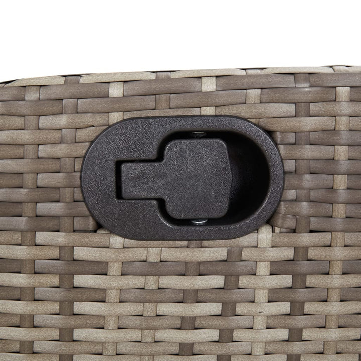 Set Mobilier De Grădină Cu Perne, 5 Piese, , Poliratan Gri