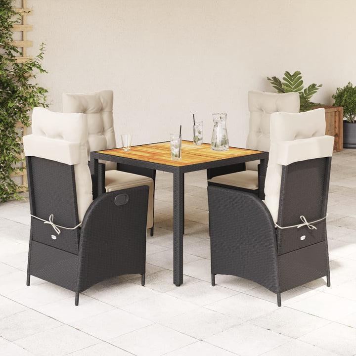 Set Mobilier De Grădină Cu Perne, 5 Piese, , Poliratan