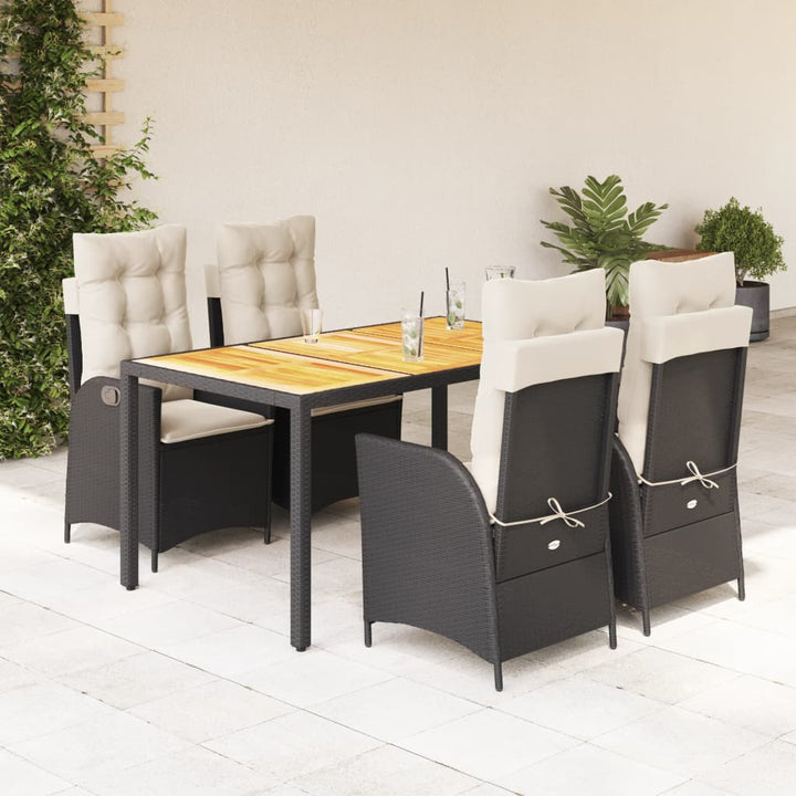 Set Mobilier De Grădină Cu Perne, 5 Piese, , Poliratan