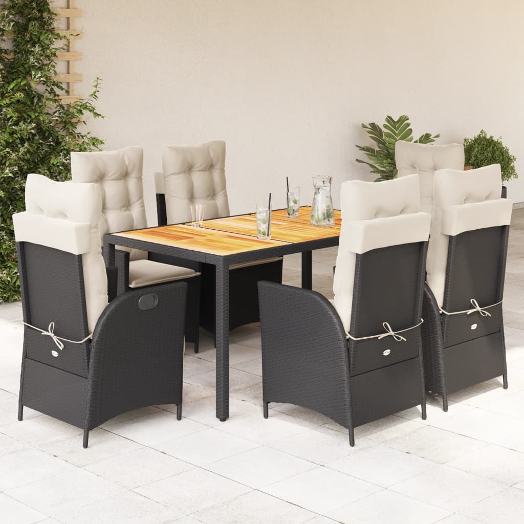 Set Mobilier De Grădină Cu Perne, 5 Piese, , Poliratan