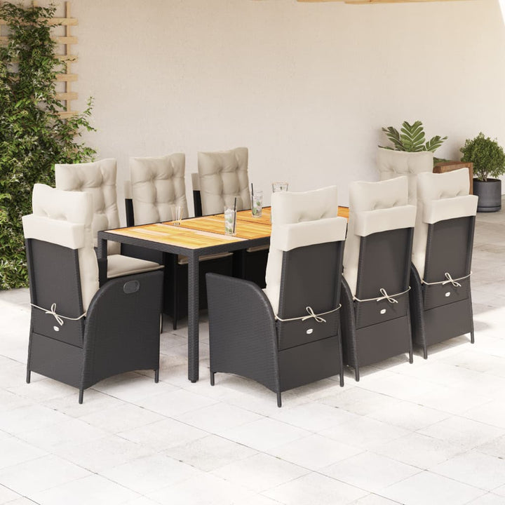 Set Mobilier De Grădină Cu Perne, 5 Piese, , Poliratan