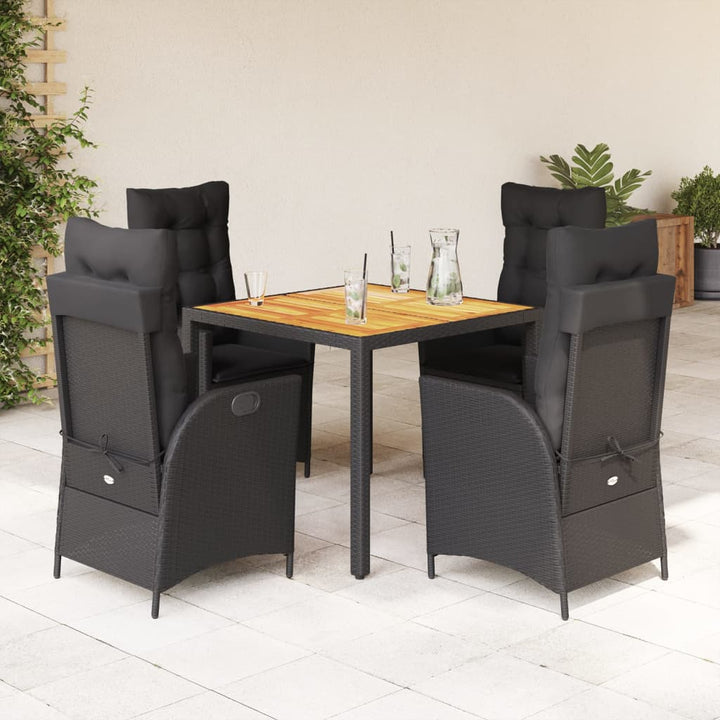 Set Mobilier De Grădină Cu Perne, 5 Piese, , Poliratan