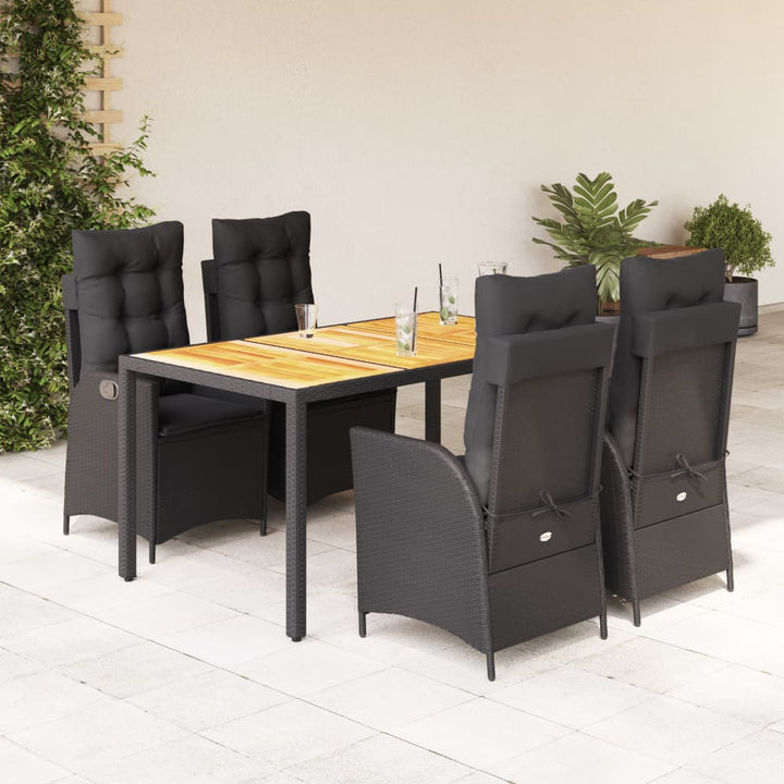 Set Mobilier De Grădină Cu Perne, 5 Piese, , Poliratan