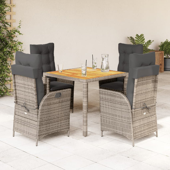 Set Mobilier De Grădină Cu Perne, 5 Piese, , Poliratan