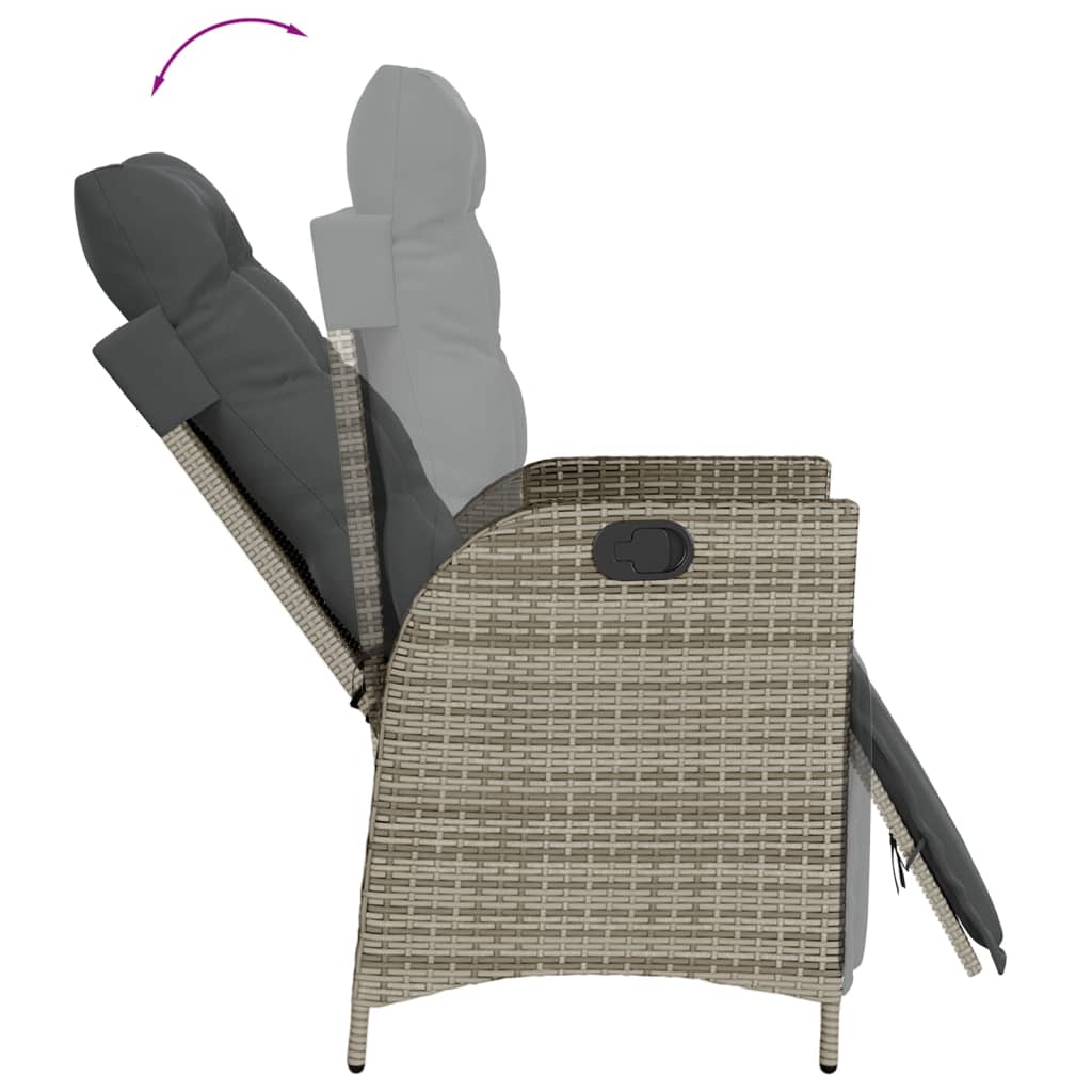 Set Mobilier De Grădină Cu Perne, 5 Piese, , Poliratan