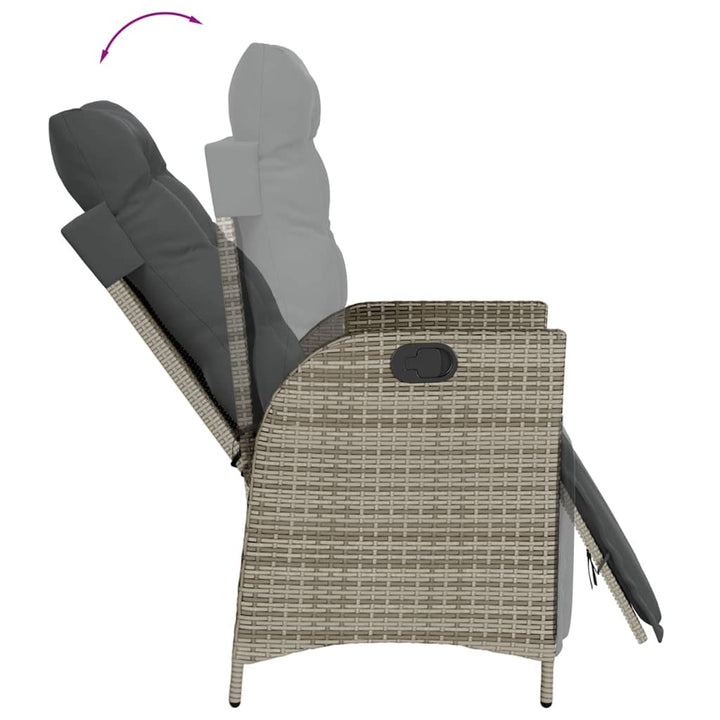 Set Mobilier De Grădină Cu Perne, 5 Piese, , Poliratan