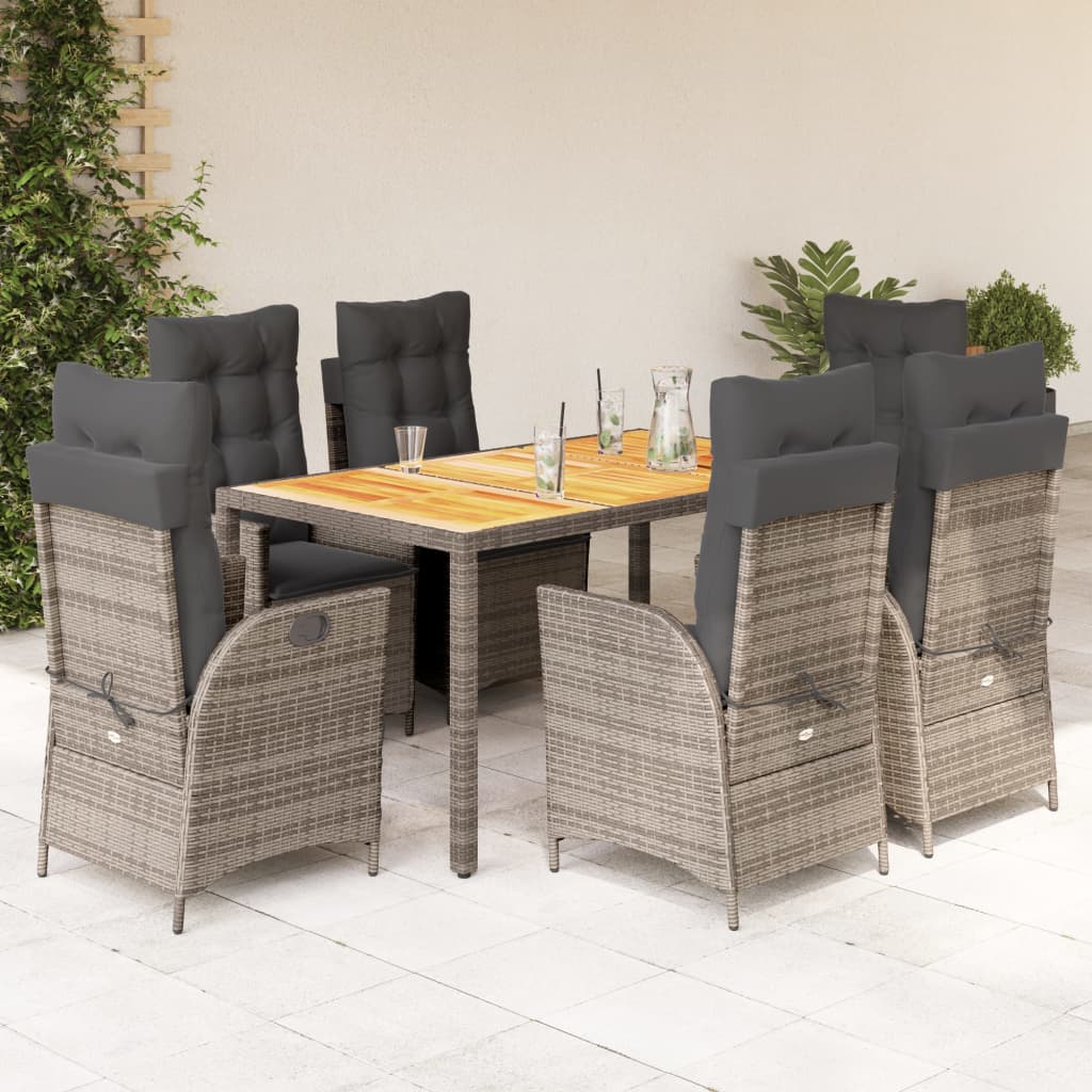 Set Mobilier De Grădină Cu Perne, 5 Piese, , Poliratan
