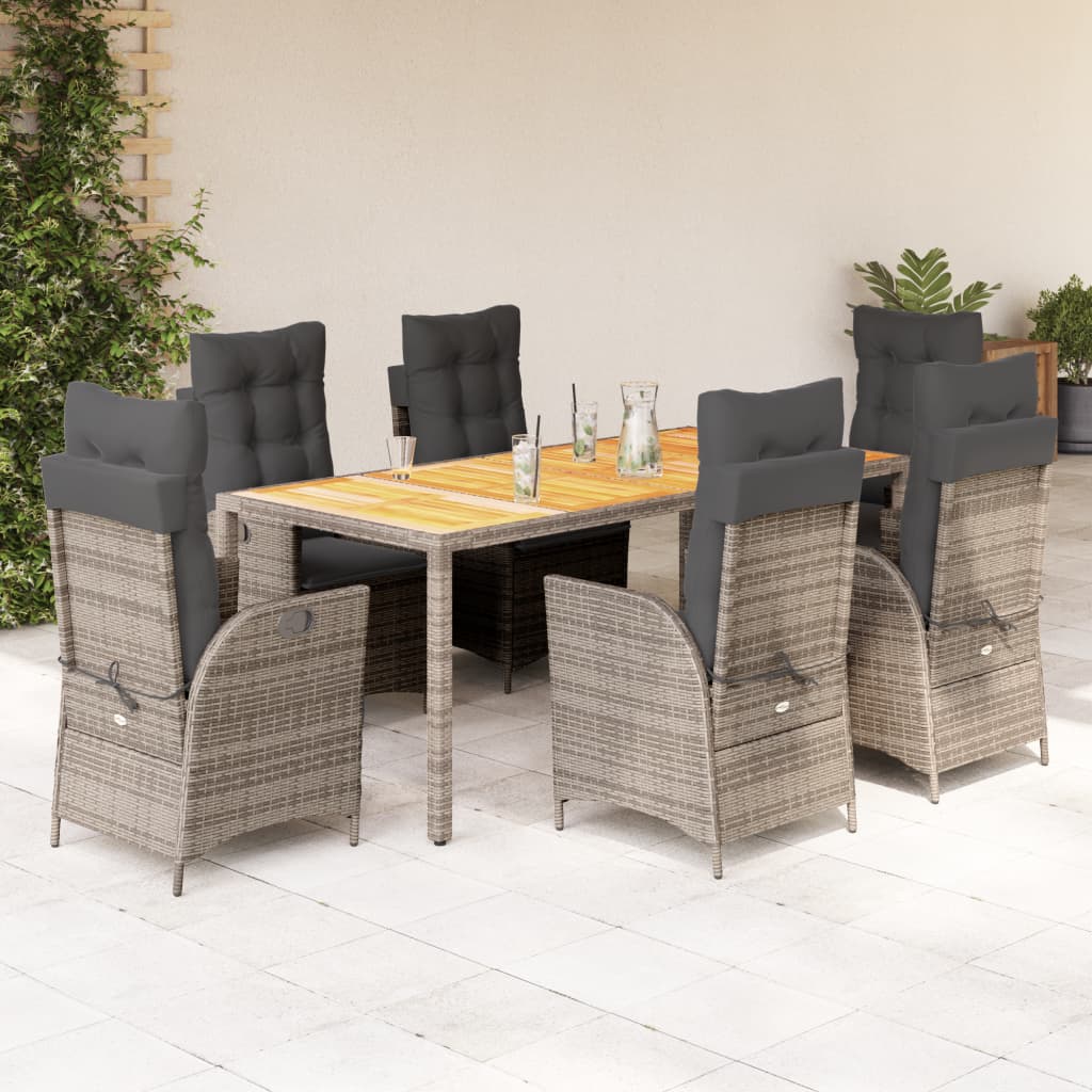 Set Mobilier De Grădină Cu Perne, 5 Piese, , Poliratan