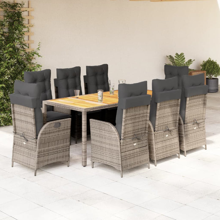 Set Mobilier De Grădină Cu Perne, 5 Piese, , Poliratan