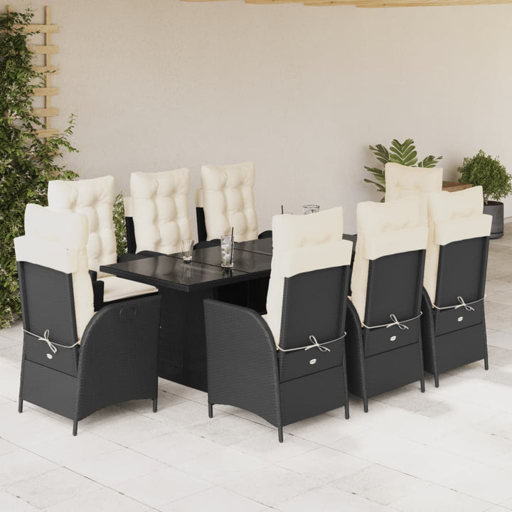 Set Mobilier De Grădină Cu Perne, 7 Piese Poliratan