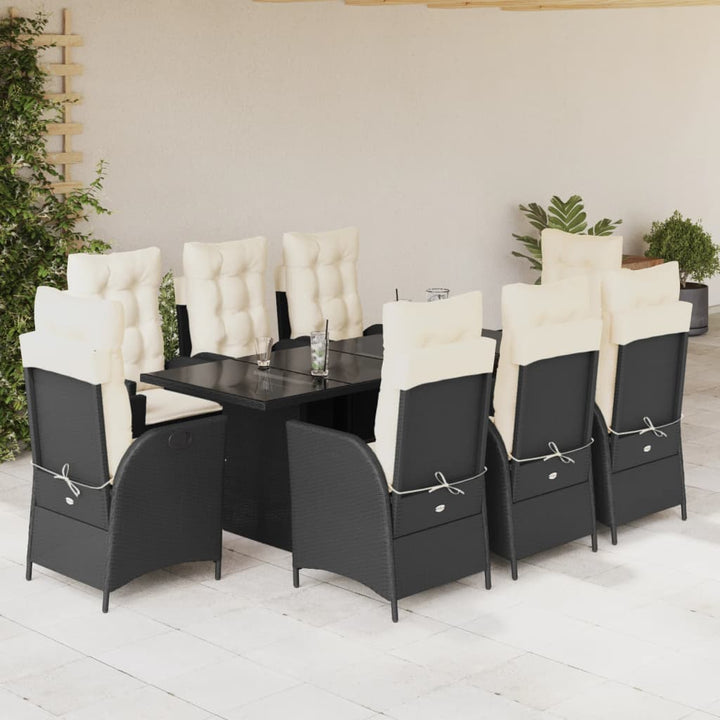 Set Mobilier De Grădină Cu Perne, 7 Piese Poliratan