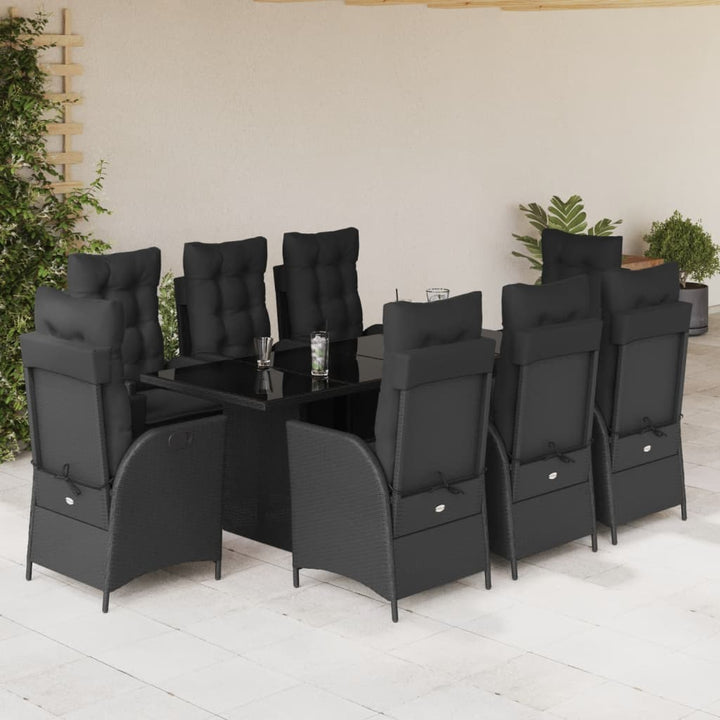 Set Mobilier De Grădină Cu Perne, 7 Piese Poliratan