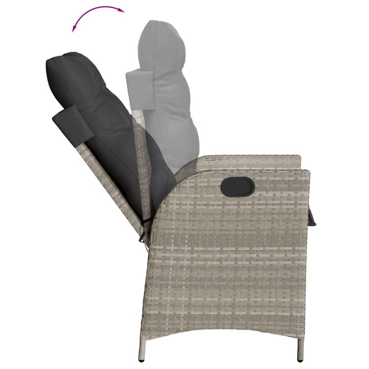 Set Mobilier De Grădină Cu Perne, 7 Piese Poliratan