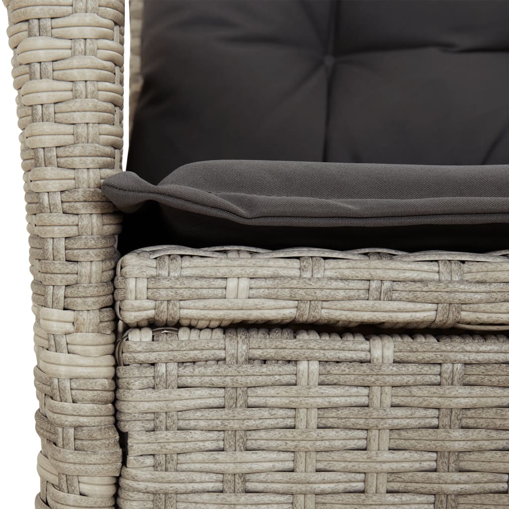 Set Mobilier De Grădină Cu Perne, 7 Piese Poliratan