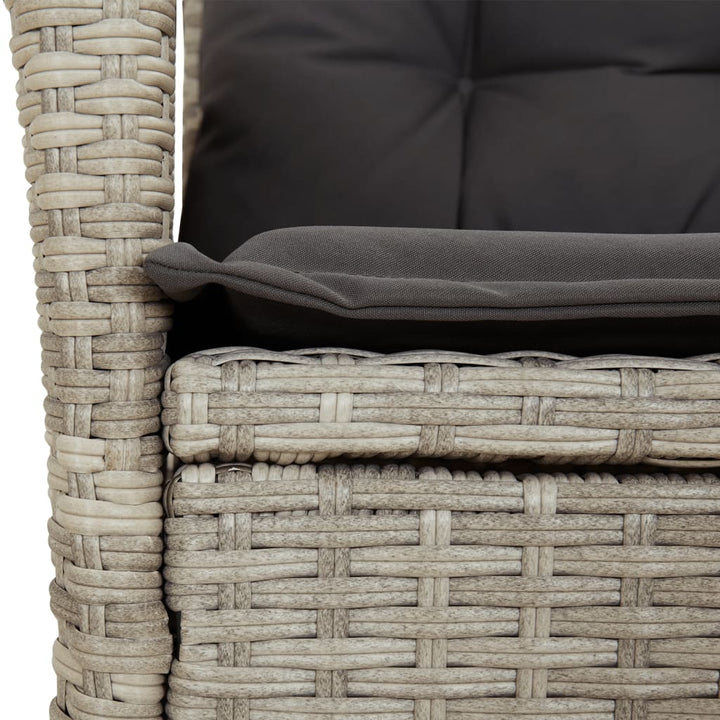 Set Mobilier De Grădină Cu Perne, 7 Piese Poliratan