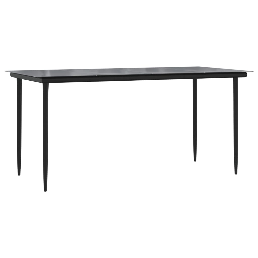 Set Mobilier De Grădină Cu Perne, 5 Piese, Negru, Poliratan