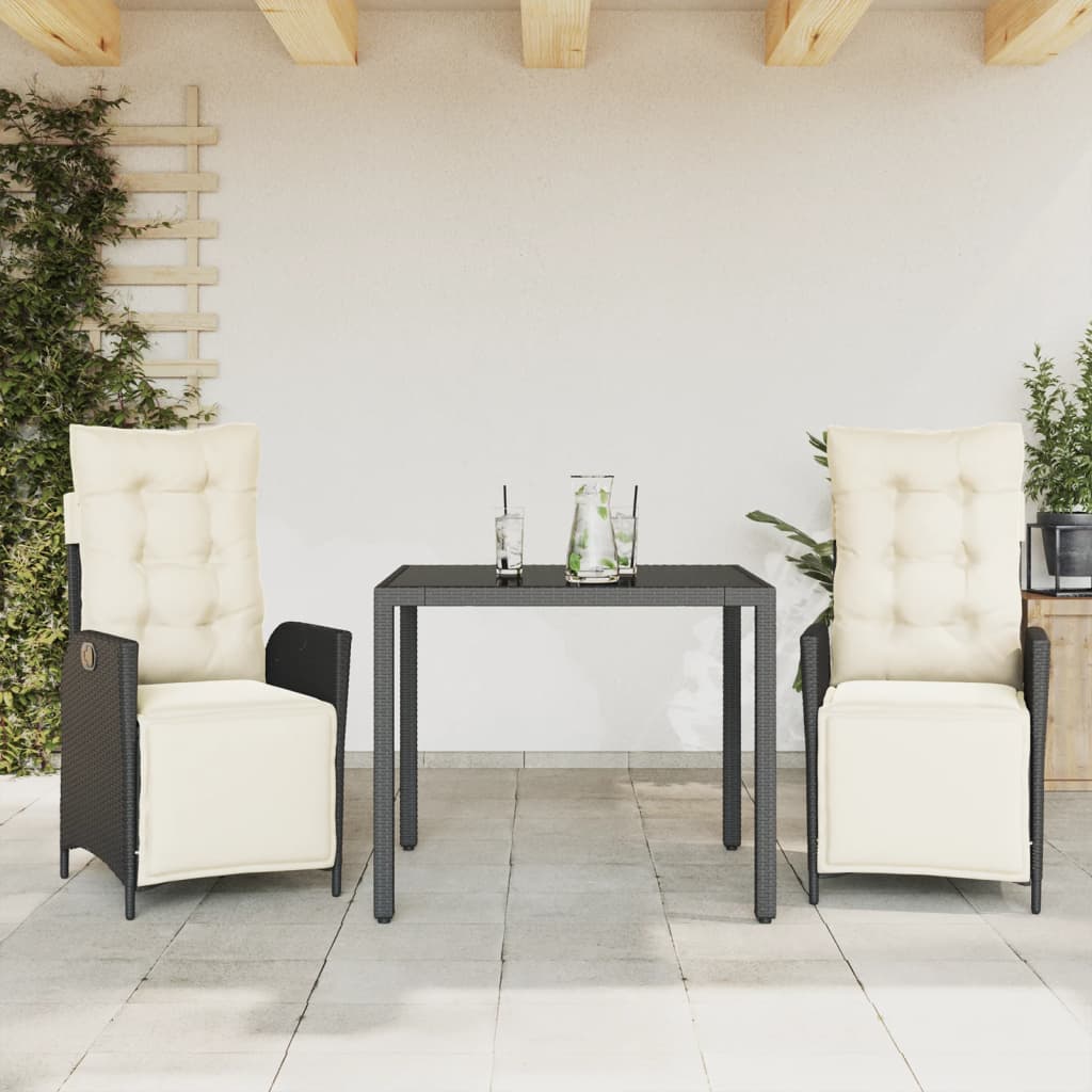 Set Mobilier De Grădină Cu Perne, 9 Piese, , Poliratan