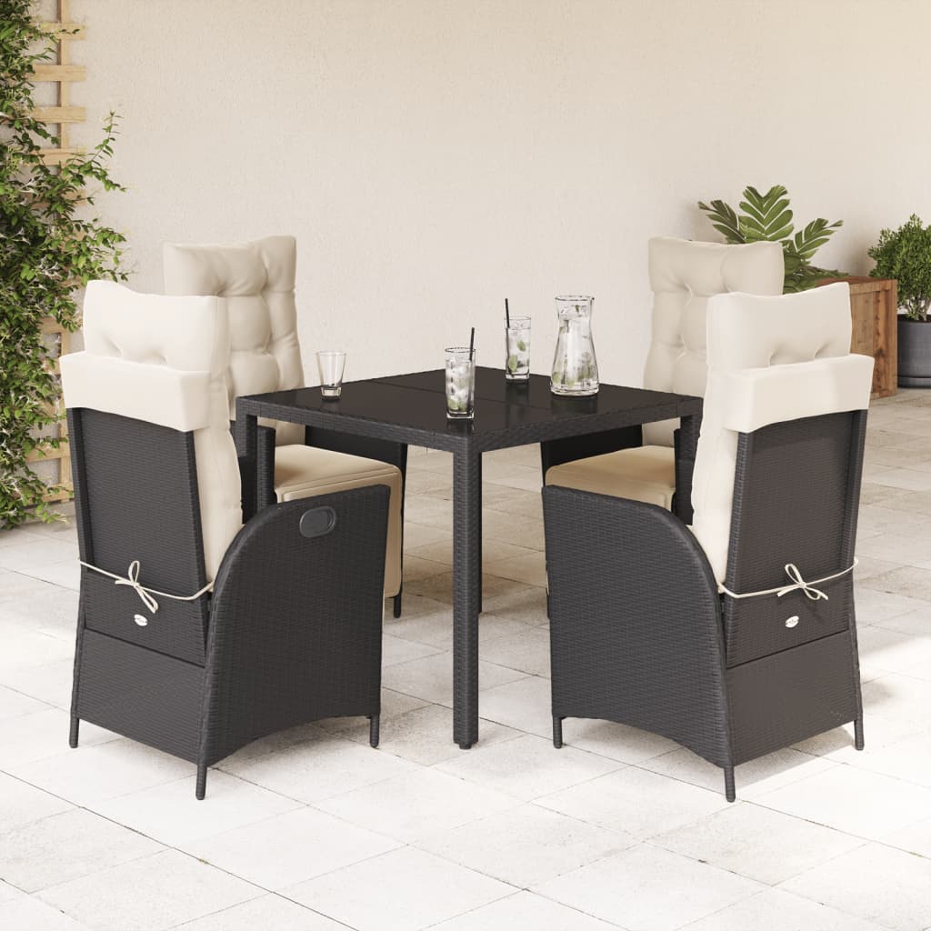 Set Mobilier De Grădină Cu Perne, 9 Piese, , Poliratan